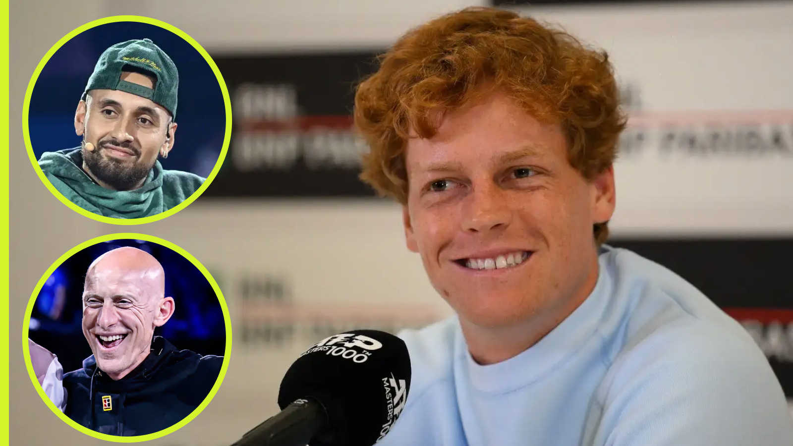 https://www.tennis365.com/content/uploads/2025/07/Jannik-Sinner-with-insets-of-Nick-Kyrgios-and-Umberta-Ferrara.jpg